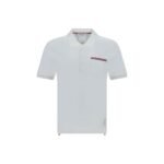 Thom Browne White Cotton Polo Shirt
