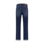 Jeans Brunello Cucinelli Albastri Straight-Leg din Bumbac - imagine 2