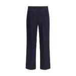 Valentino Blue Fleece Wool Dress Pants - Image 2