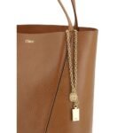 Geantă Chloé Spin Shoulder Maro din Piele - imagine 4