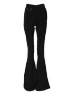 Dsquared² Black Polyester High Waisted Flared Pants - Image 2