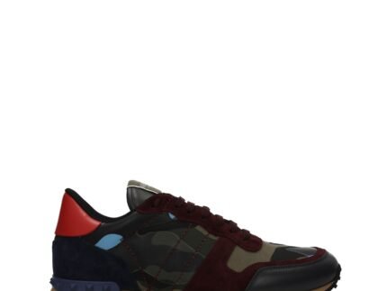 Valentino Garavani Green Leather Athletic Sneakers