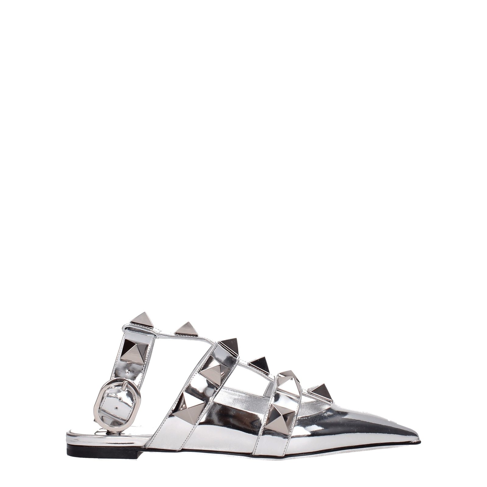 8334561.jpeg Valentino Garavani Gray Leather Sandals - Image 1