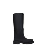 Burberry Black Cotton Rain Boots