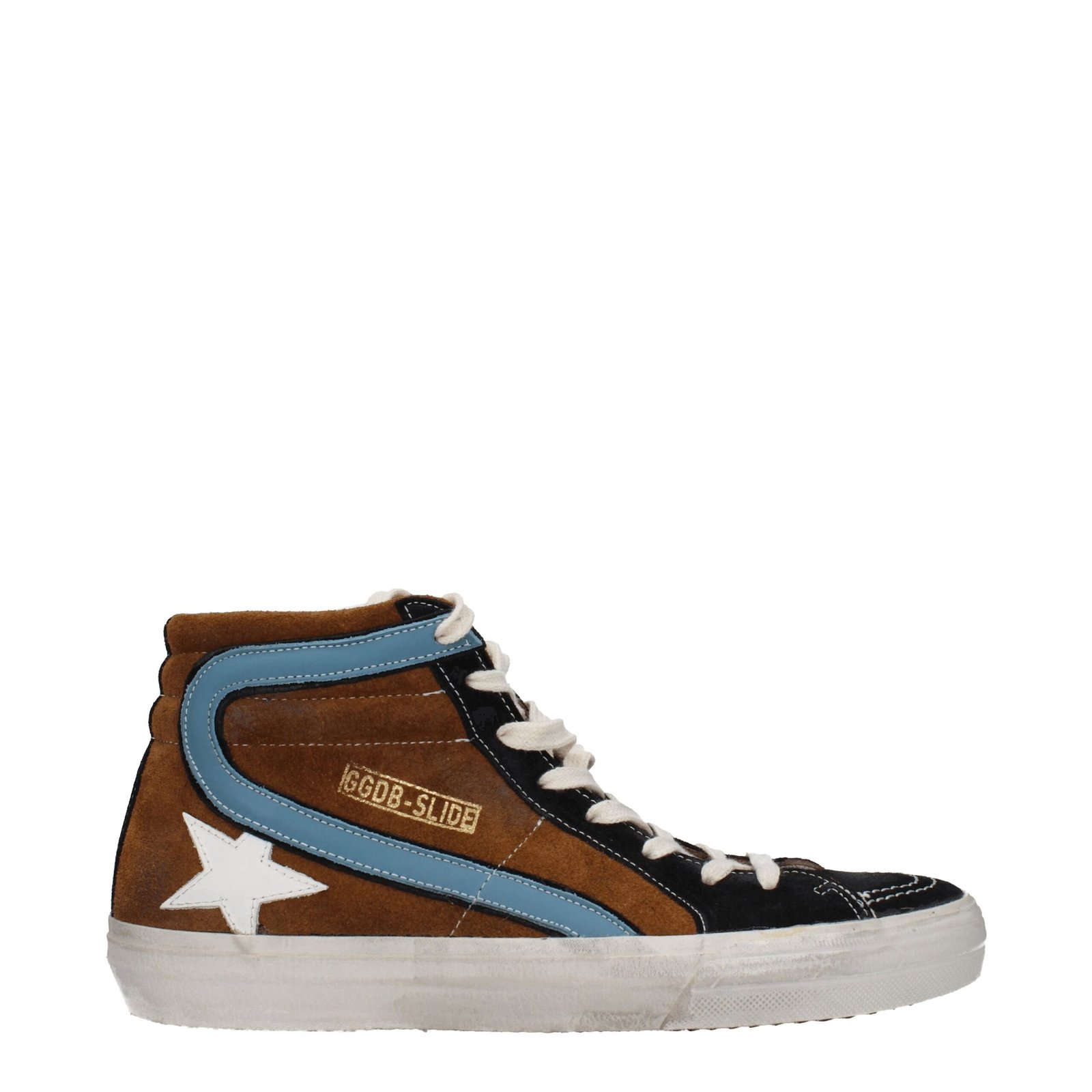 8338818.jpeg Golden Goose Brown Leather High Top Sneakers - Image 1
