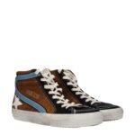Golden Goose Brown Leather High Top Sneakers - Image 2