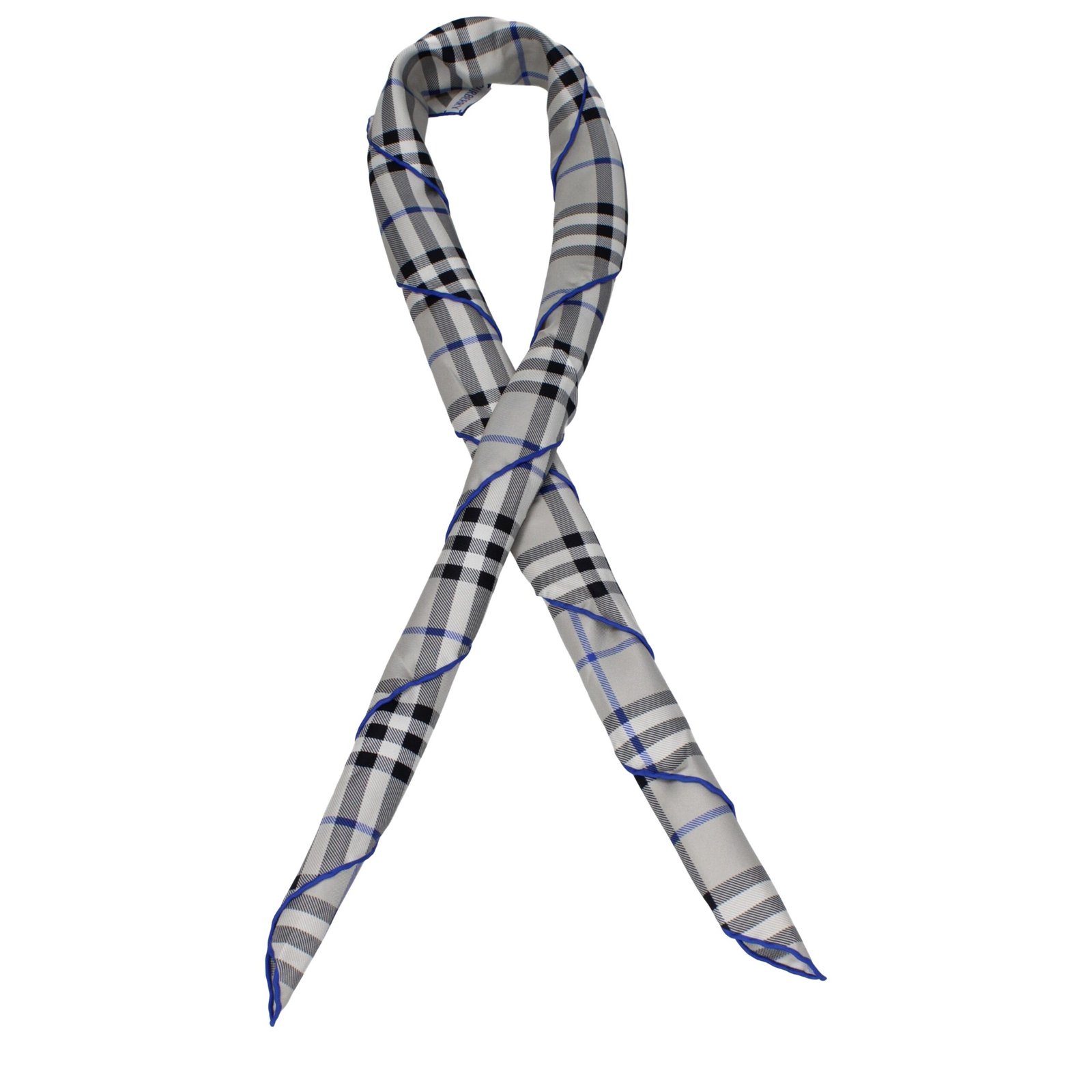 8339914.jpeg Burberry Gray Silk Foulard - Image 1