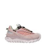 Moncler Pink Leather Athletic Sneakers