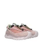 Moncler Pink Leather Athletic Sneakers - Image 2