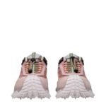 Moncler Pink Leather Athletic Sneakers - Image 3