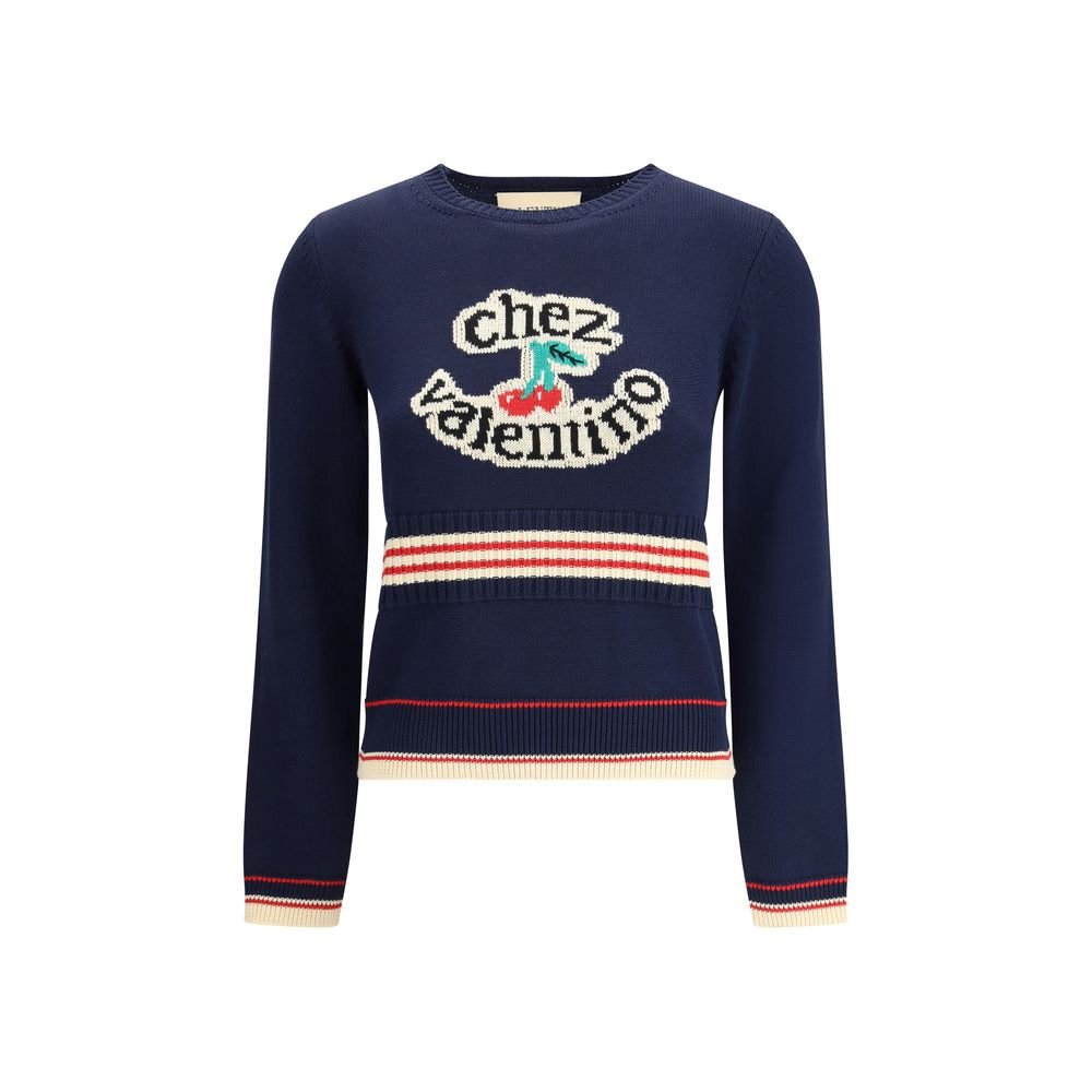 8493169.jpeg Valentino Blue Cotton Sweatshirt - Image 1