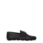 Valentino Garavani Black Leather Slip-On Loafers