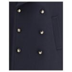 Valentino Blue Fleece Wool Coat - Image 3