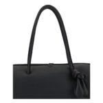 Jacquemus Black Calf Leather Bos Taurus Handbag - Image 4