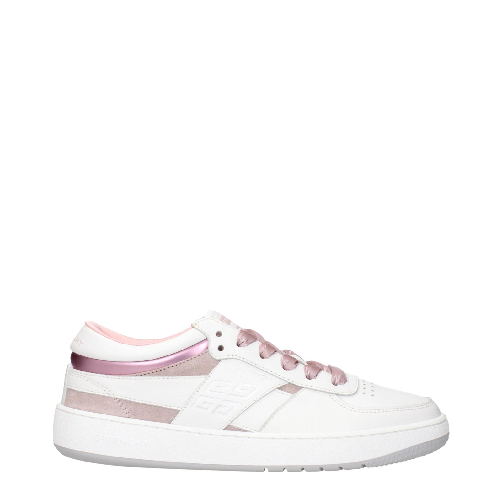 9100975.jpeg Givenchy White Leather Low Top Sneakers - Image 1