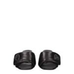 Prada Black Leather Platform Sandals - Image 3
