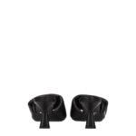 Prada Black Leather Platform Sandals - Image 5