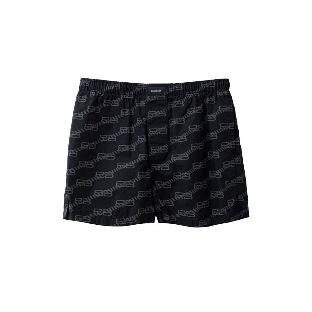 9343666.jpeg Balenciaga Black Cotton Bermuda Shorts - Image 1