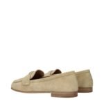 Prada Beige Leather Slip-On Loafers - Image 4