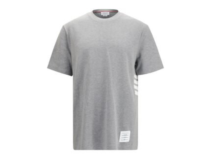 Tricou Thom Browne Gri din Bumbac