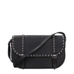 Valentino Garavani Black Leather Crossbody Bag