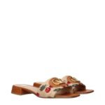 Valentino Garavani Beige Raffia Slippers - Image 2