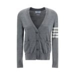 Thom Browne Gray Merino Wool Polo Shirt