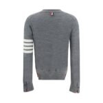 Thom Browne Gray Merino Wool Polo Shirt - Image 2