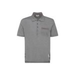 Thom Browne Gray Cotton Polo Shirt