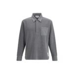 Thom Browne Gray Cotton Polo Shirt