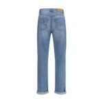 Brunello Cucinelli Blue Cotton Straight-Leg Jeans - Image 2