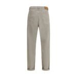Brunello Cucinelli Bicolor Cotton Straight-Leg Jeans - Image 2