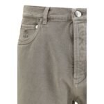 Brunello Cucinelli Bicolor Cotton Straight-Leg Jeans - Image 3