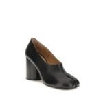 Maison Margiela Black Calf Leather Bos Taurus Platform Pumps - Image 2