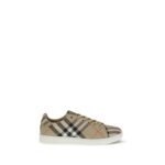 Burberry Beige Nylon Low Top Sneakers