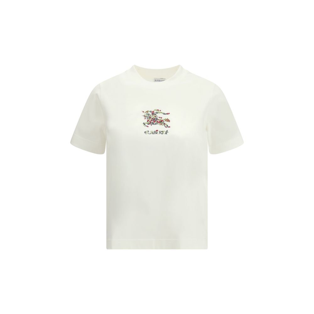 9979863.jpeg Burberry White Cotton T-Shirt - Image 1