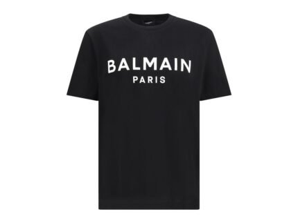 Tricou Balmain Negru din Bumbac